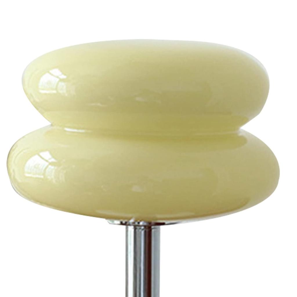 Egg Tart Shaped Table Lamp, Soft Light, Wide Applicability, USB Desk Lamp for Office Girls (Beige)
