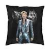 Johnny Hallyday Pillow Home Decor Fashion French Rock Singer Cushions for Sofa Square Pillowcase