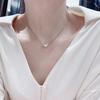 Korean Style Retro Love Heart Necklace - Trendy, Simple Clavicle Chain for Women's Fashion