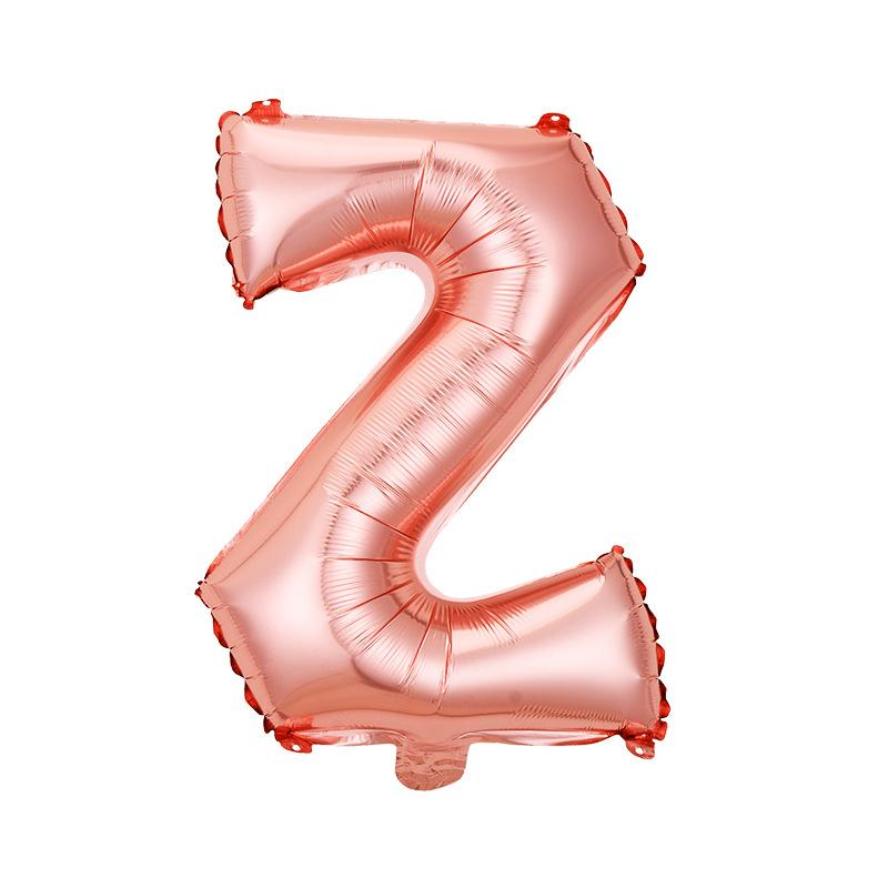 Skinny 32-Inch Rose Gold Letter Balloon Birthday Party Decoration Aluminum Film Balloon Silver Gold Helium Floating In The Air