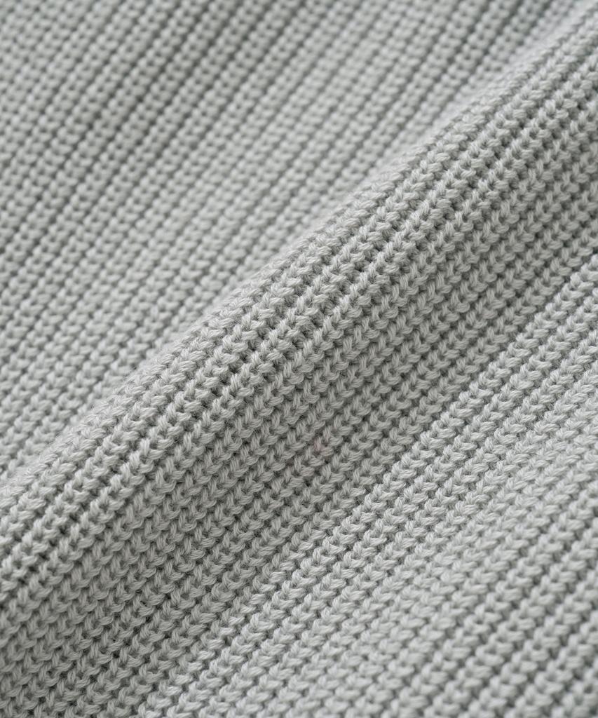KNITTED [Nitied X Fashion Planet] Cotton Waffle Round Knit Grey