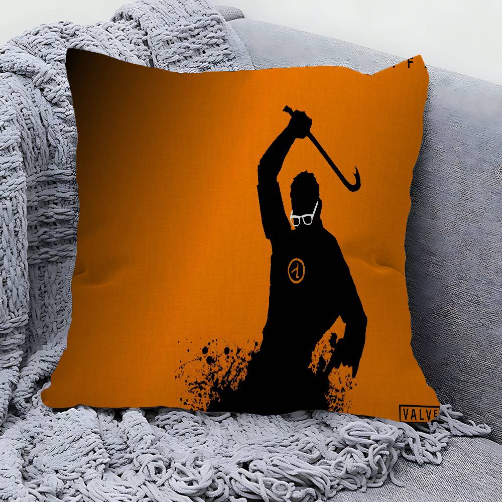 Game HHalf Life Decorative Room Aesthetics Pillow Case Home Decor Bedroom Sofa Bed Couch Pillow Cover x