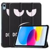 Case for iPad A16 11 2026 iPad 10th 10.9'' with [Tri-fold Stand +  Auto Wake/Sleep],Colorful Premium PU Leather Case Shockproof