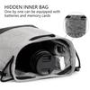Waterproof Camera Lens Bag Padded Protective Case For Photography Accessories Storage With Oxford Leather Detail