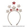 Adult Kids New Year Party Shinning Five-pointed Star Shape Headband Festival Hair Hoop for Performances Unisex Headpiece