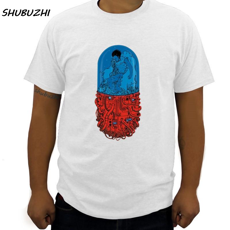 

Japan Anime men T Shirt Tetsuo Kaneda Neo Tokyo Tee Man Cool Fashion Short Sleeves Mens Designer cotton tshirt S