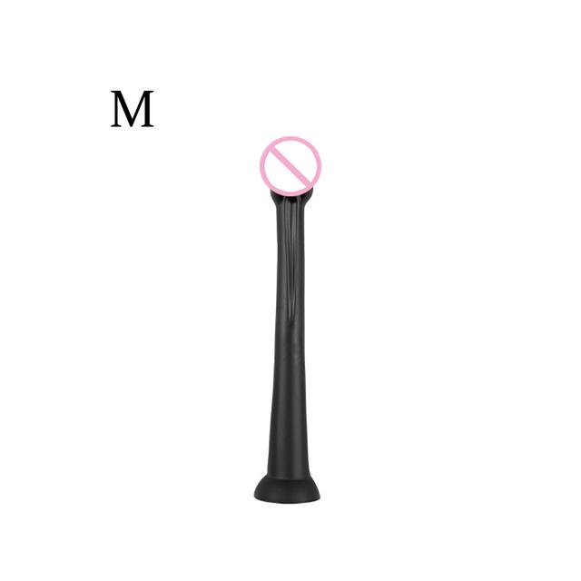Liquid Silicone Anal Plug Long Butt Plug Big Dildos Stimulate Anus and Vagina Soft Anal Dilator Penis Sex Toys Dick Sex Products