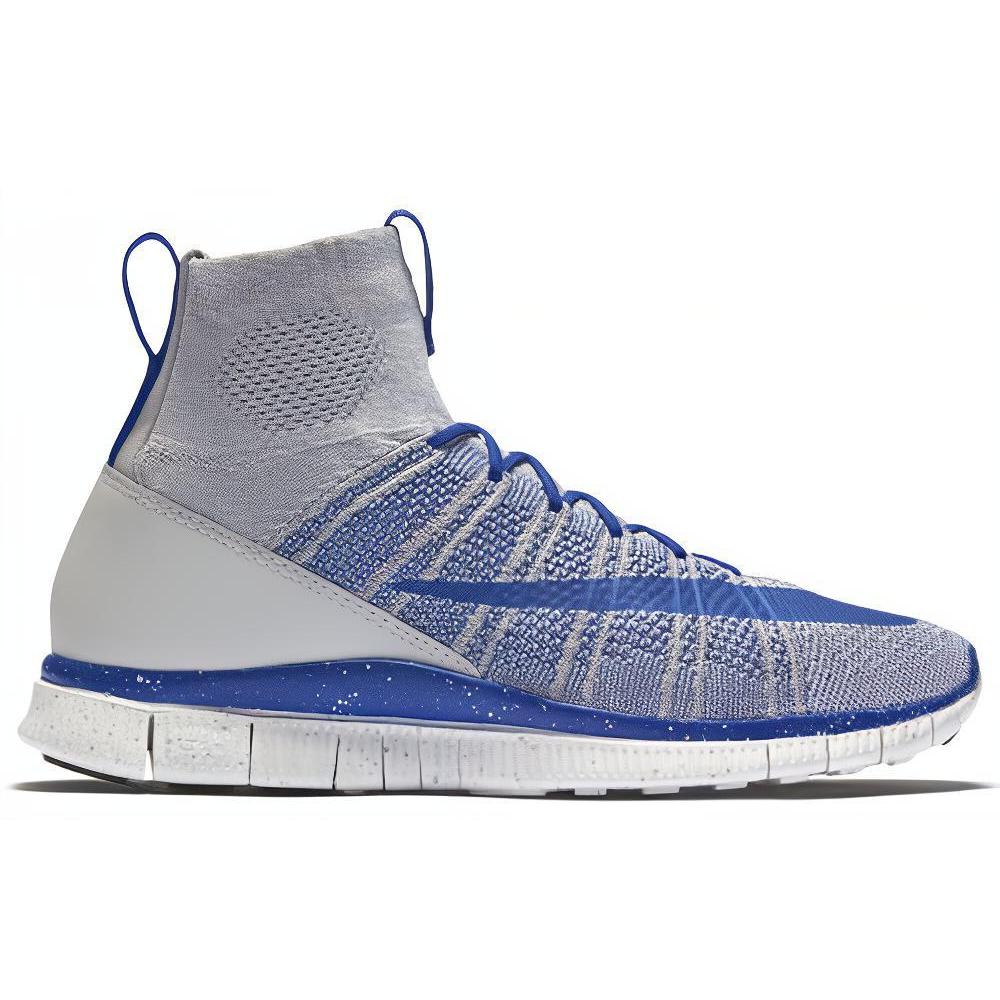 New Nike Free Flyknit Mercurial 'Wolf Grey Game Royal' 805554-003