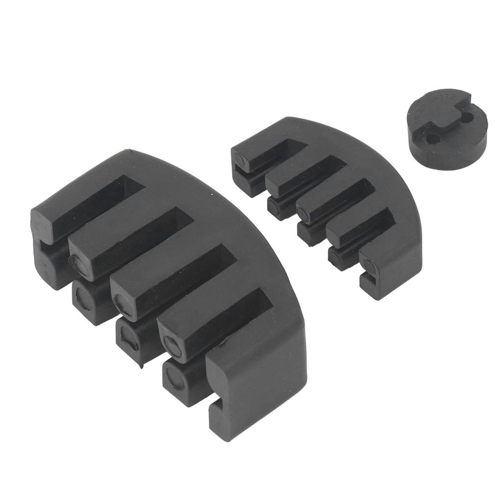 3Pcs Violin Cello Mute Set Claw Round Style Rubber Practice Silencer Soft Aging Resistant