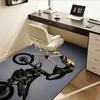 Motorcycle Theme Office Carpet Chair Mat Large Desk Protector for Home Decor, Sofa Rug, Office Flooring, Gift Idea for Any Room