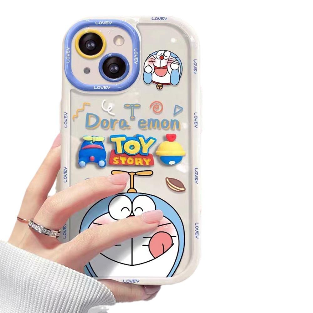 Jingle cat applies to iphone14pro cute cream shell cartoon anti-drop hard shell apple 17 flower mobile phone case