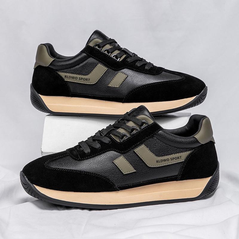 Frühlings Herren Forrest Gump Leder-Sneakers – Dicke Sohle, Rutschfest, Vielseitige Casual Dad-Schuhe.