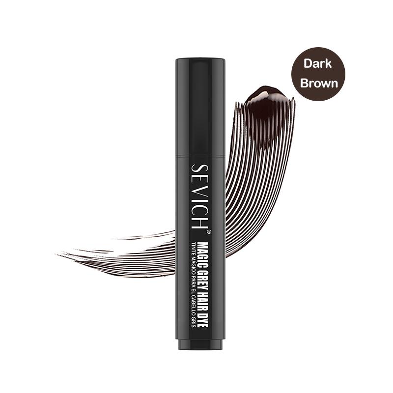 Haarfärbestift SEVICH 4 Farben Haaransatz-Auffrischung Schwarz Braun Haarfarbstift Einweg-Haarfärbecreme Pinsel Haar-Concealer 20ml