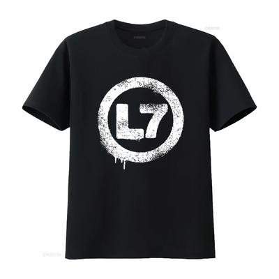 L7 Band Základní tričko s logem pro fanoušky Plné velikosti S 5XL LET715 vintage Vypraná halenka Pro každodenní nošení Pohodlná móda Ležérní