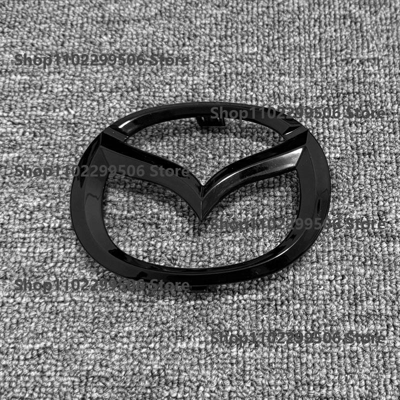 ABS Emblem for Mazda 3 2019-2025 black Logo Car Front Grille Trunk Steering Wheel Rear Tailgate Badge Decal Creative Modfication