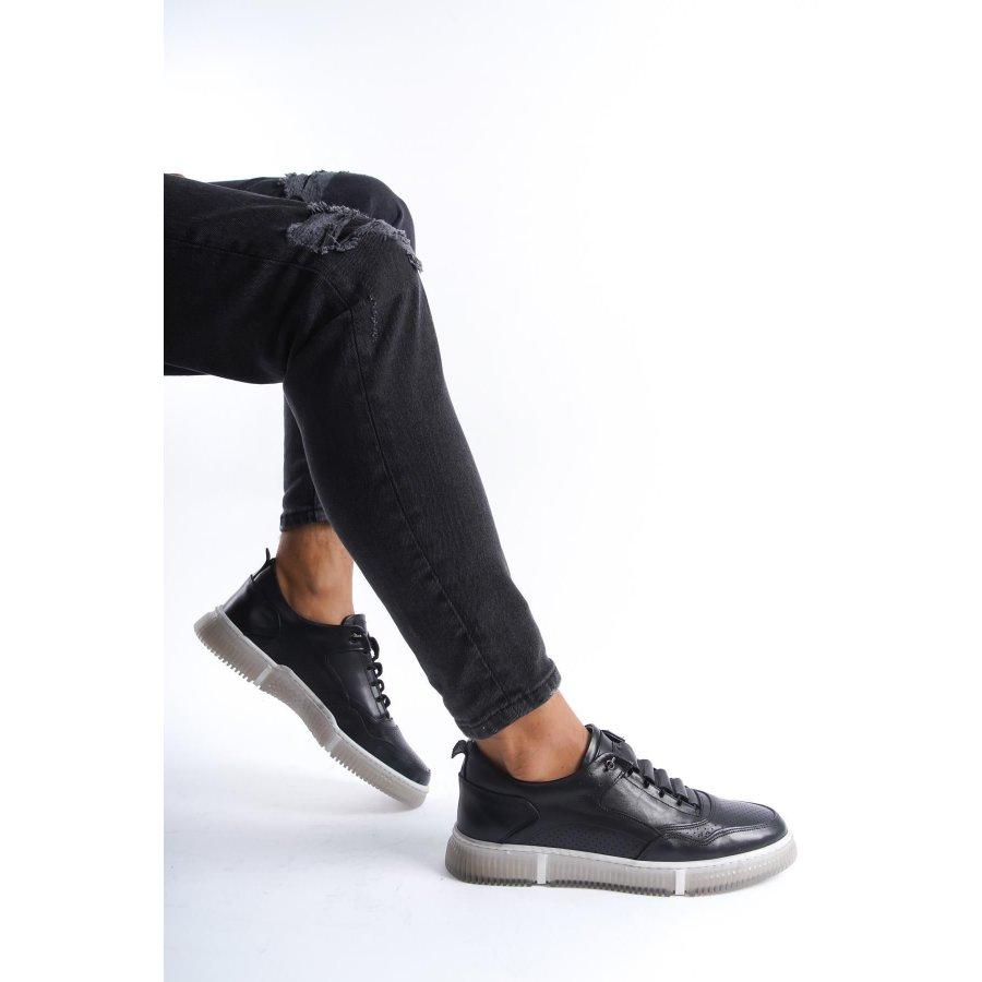 

Men s Genuine Leather Transparent Gel Sole Smart Lace-up Casual Comfortable Shoes