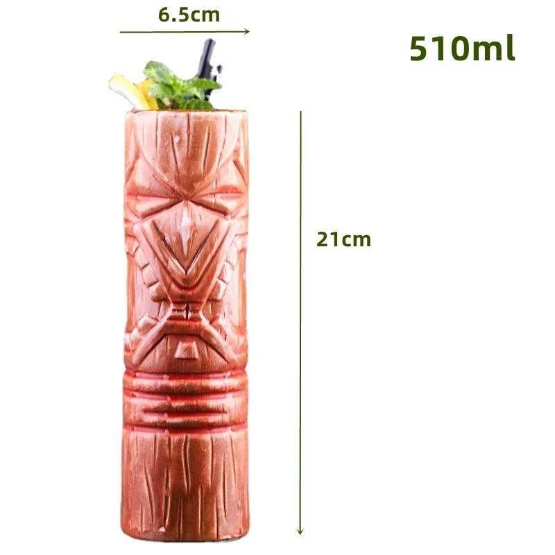 60 Types Ceramic Hawaii Tiki Mugs Creative Cocktail Glasses Beer Glass Martini Glasses Wine Glass Funny Cup Gift for Men