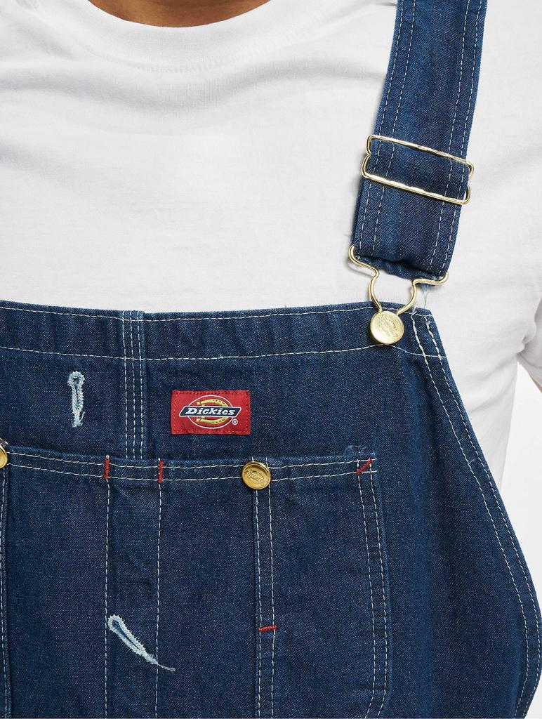 Dickies DB100 Duck 32W x Rinsed Indigo Blue Overalls, 30L,