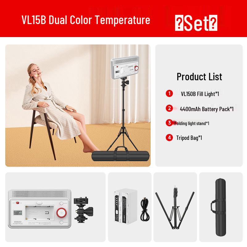 Ambitful VL15 Portable Photography Fill Light for Mobile Phones