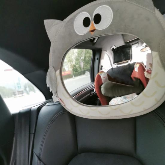 Baby Seat Mirror Reflective Large Vision Acrylic Cute Cartoon Safety Back Babyview Mirror Household Supplies