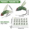 18Pcs Bionic Fly Fishing Bait Fly Fishing Flies Lures Kit Trout Jigs Swimbait Dry Flies Freshwater Saltwater Fly Fishing Hooks