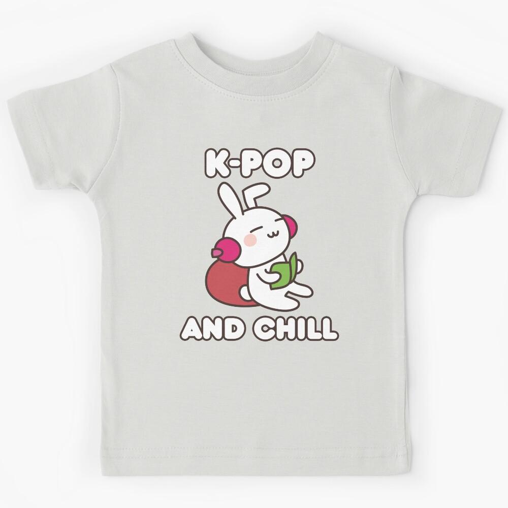 K-Pop And Chill Cute Kawaii Clothing Kids T-Shirt 120