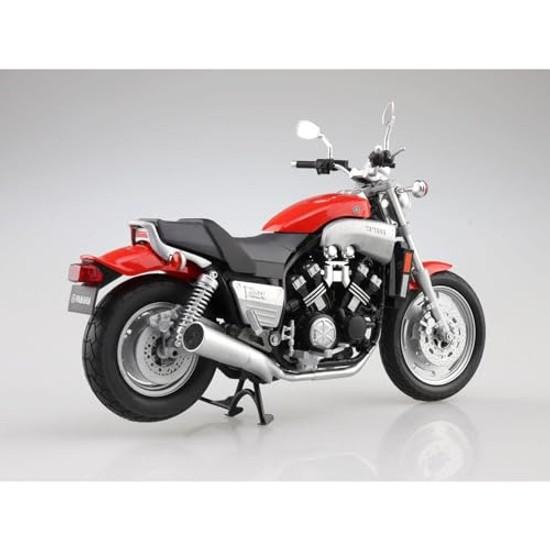 Aoshima Cultural Materials Co. SkyNet 1/12 Finished Model Bike Yamaha Vmax Fire Red