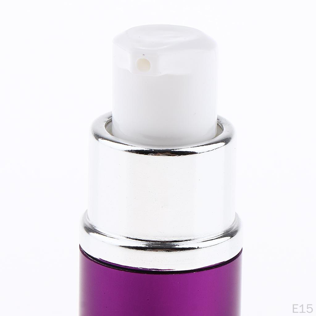 0ml Empty Mini Glass Bottle with Pump Small Container Refillable for Cosmetics, Mixes, Samples