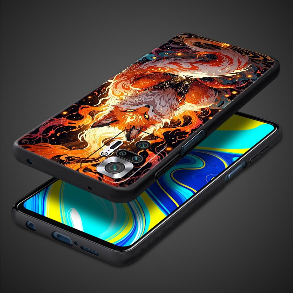 Red Fox Phone Case Cover for Redmi 14C 10C Note 15 14 13 12 10 11 K40 Pro Plus 5G Soft TPU Shockproof Shell Fundas Capas Coque
