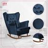 Diana Rocking Chair, Scandinavian, Family Meble, Navy Blue, Dark Blue