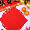 40 Sheets Red Fu Character Writing Paper Blank Xuan Paper Bamboo Pulp Slow Ink Infiltration for New Year Celebration