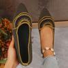 N Nü Spring/Summer New Pointed Toe Flat Single Shoes Large Size Fashion Flying Weaving One Step Casual Women's Shoes