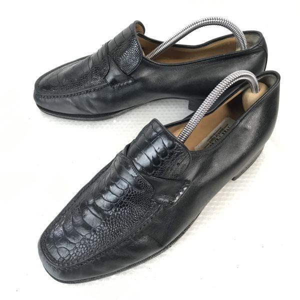 

Редкие лоферы-мокасины NIPMAR из страусиной кожи, размер 6.5 24.5 см, черные слипоны, модельная обувь из страусиной кожи(ИСПОЛЬЗОВАЛ)