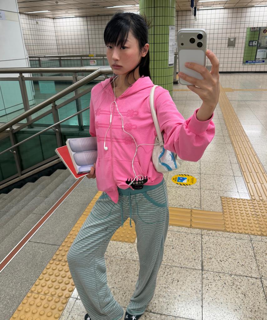 CRANK Candy Stripe Lounge Pants_Green