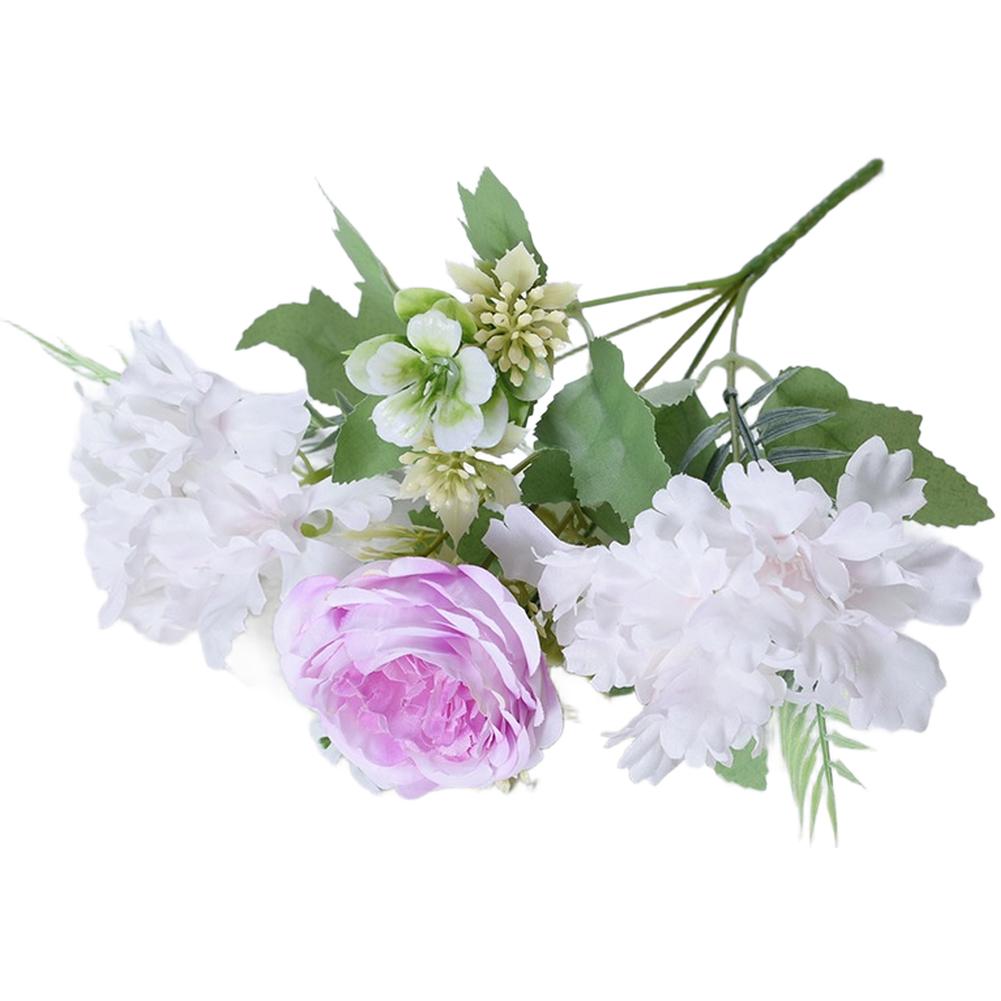 

Photography Props Peony Silk Bouquet Wedding Photography Realistic Floral Design Lifelike Silk Petals Plastic Stems For Wedding фіолетовий