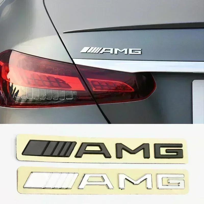AAVF1 3D ABS Chrome Emblem Letters logo Car Trunk Badge Sticke For Mercedes Benz AMG W204 W205 W212 W213 X253 W163 W166 W167 W246 W222