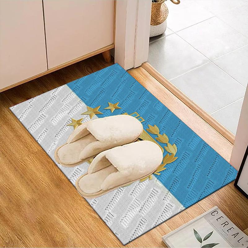 Argentina Football club Printed Office Carpet Chair Cushion  Entryway Rug, Rugs for Living Room, Bedroom Christmas gifts