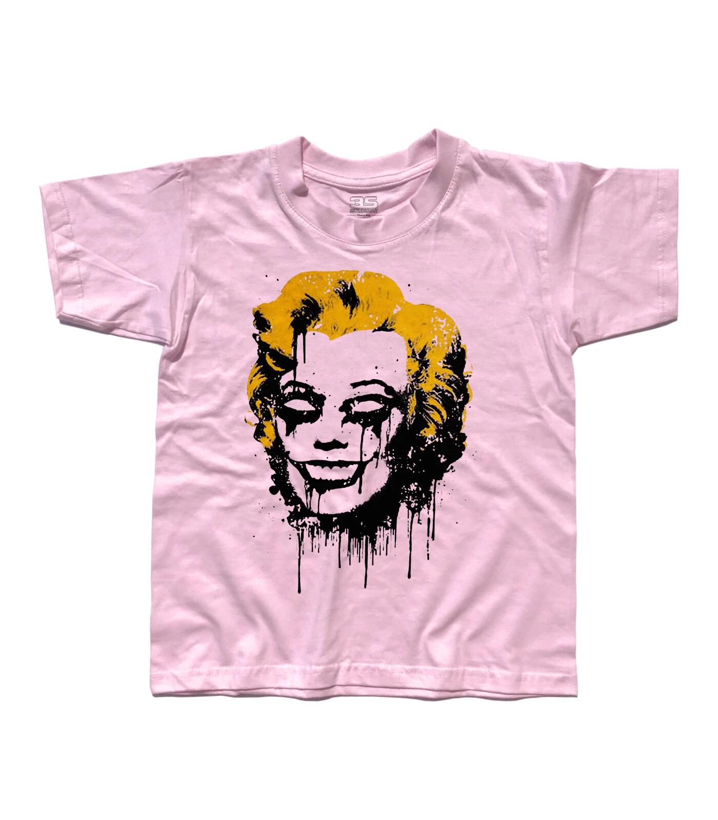 T-Shirt Child Marilyn Monroe Skull Marylin Opti Feel Style Street Art 100