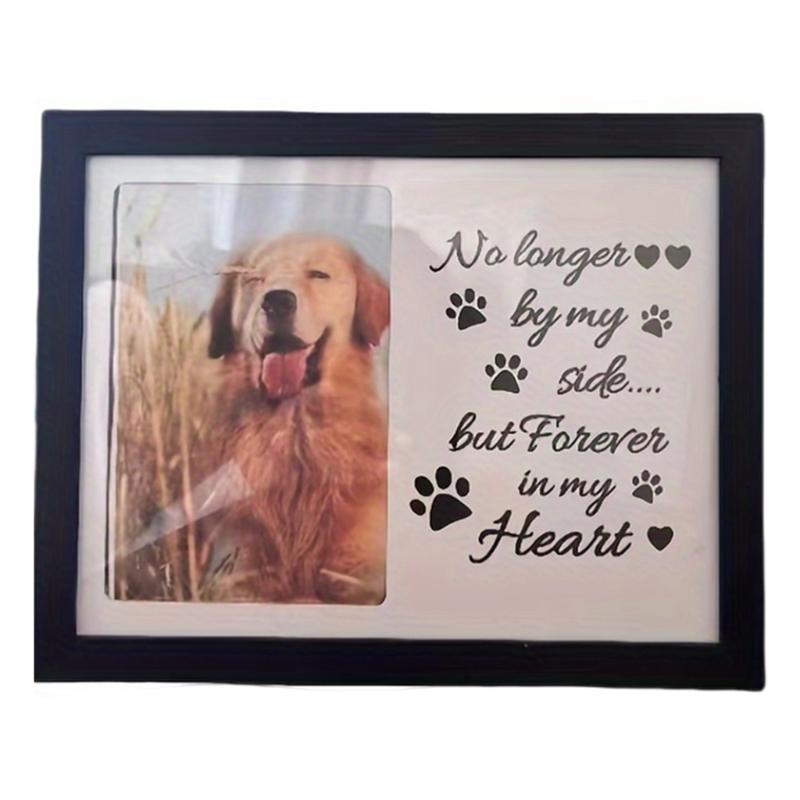Photo Frame Pet Memorial Pictures Frame with Dog Cats Photo Holder Sympathy Gift Photo Sign Home Desktop Decors
