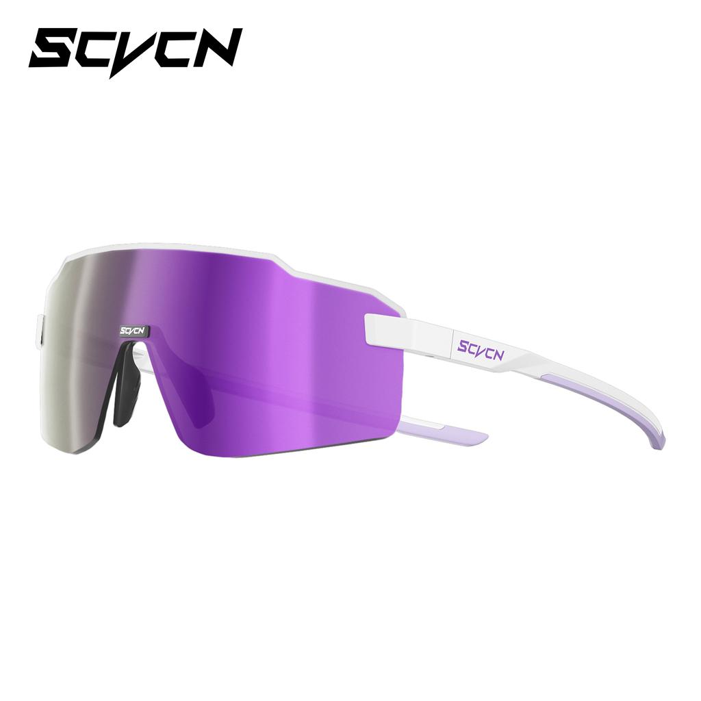 SCVCN Farbige photochrome Radsportbrille Sonnenbrille für Herren Radsport Straßen- und Mountainbike-Brille sowie für Damen Freizeit Wandern Winddicht