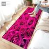 Floral Rug Runner Bedroom Bedside Mat  Kitchen Mat Colorful Rose Carpet Living Room
