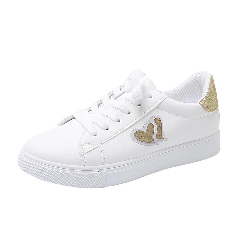 Fashion Shoes Female 2025 Brand PU Women's Vulcanize Shoes Hot Sale Women Sneakers Low Heel Lace Up Outdoor Walking Ladies Casual Shoes