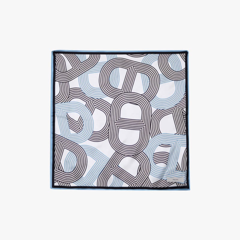 Healiote HEAL LINK SILK SCARF_BLUE