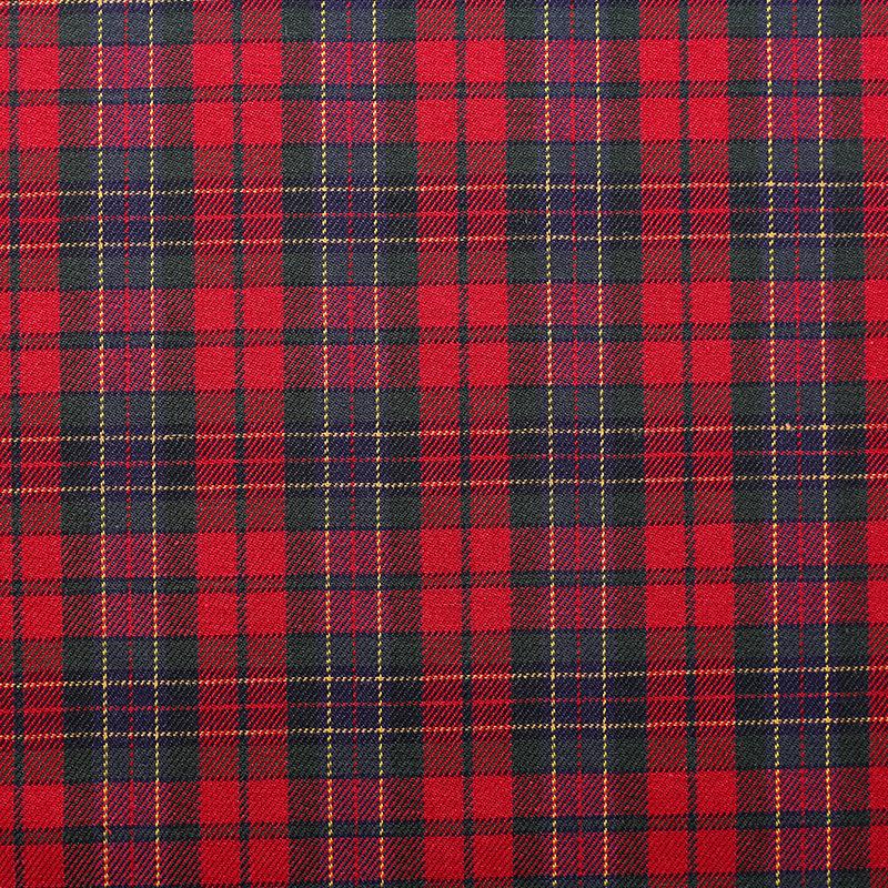 Brytyjska tkanina bawełniana w kratę szkocką i gingham, twill, na mundurki szkolne i spódnice.