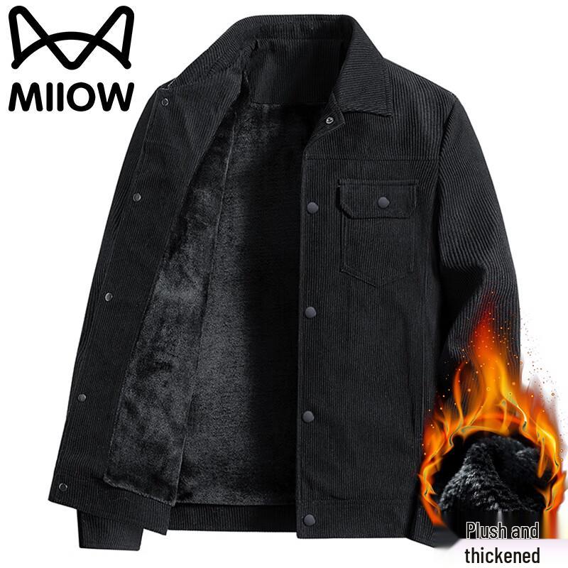 Mao Ren Men's Autumn/Winter Fleece-Lined Casual Jacket