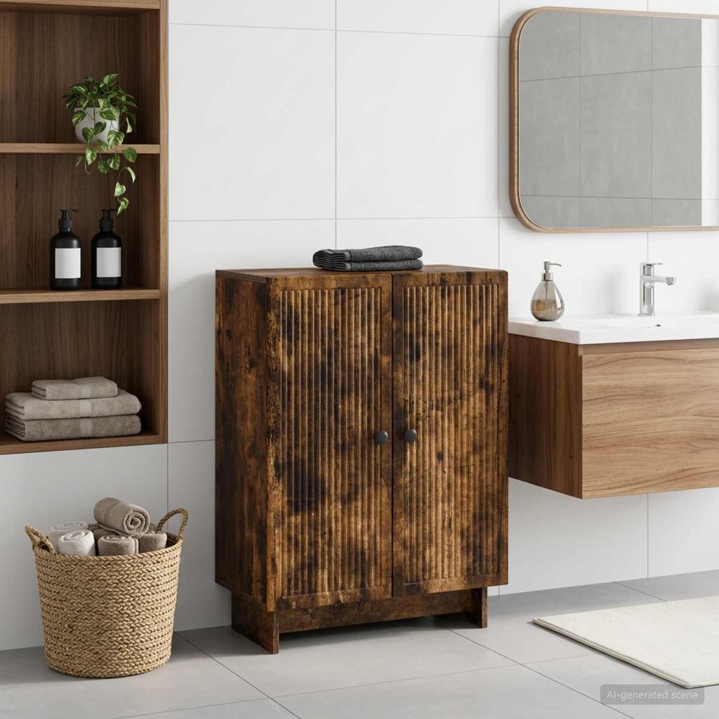 Bathroom Storage Cabinet EDE Smoked Oak