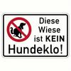 Vintage German Metal Sign - No Dog Waste Here Self-Adhesive Lawn Plaque, Sturdy Iron Outdoor Garden Decor