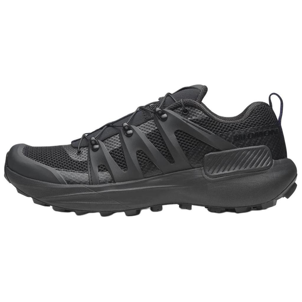 SALOMON GENESIS Slip Resistant Abrasion Resistant Low Top Casual City Commute Running Shoes Unisex Black Sneakers 477265