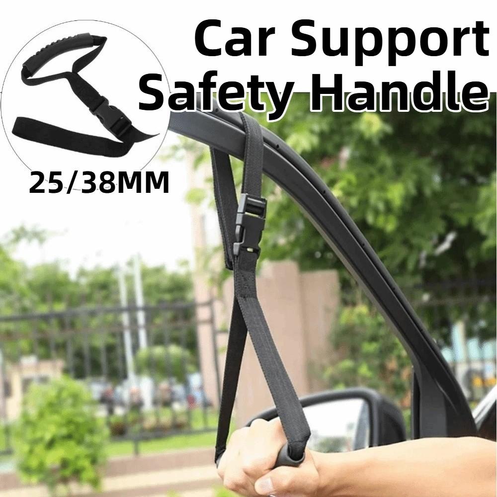 Adjustable Safety Support Handle Nylon Strap Vehicle Auxiliary Handle Ring  Elderly Assistance