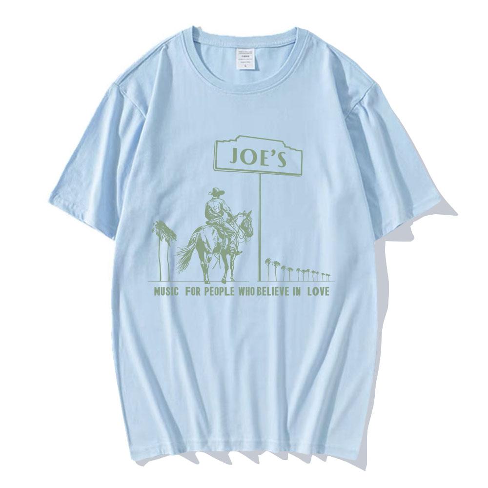 Joe's Marquee T-Shirt Joe Jonas Sänger Druck T-Shirt Baumwolle Kurzarm Herren T-Shirts Sommer Rundhals Herren T-Shirt Grafik Tops